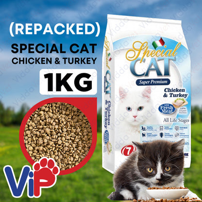Special Cat Chicken & Turkey 1kg (Repacked)