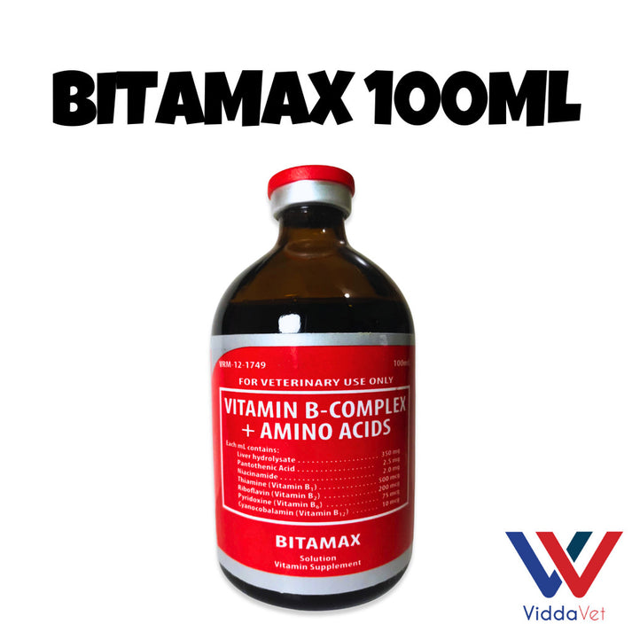 Bitamax 100ml - High-Potency B-Complex Vitamin Injection for Animals ...