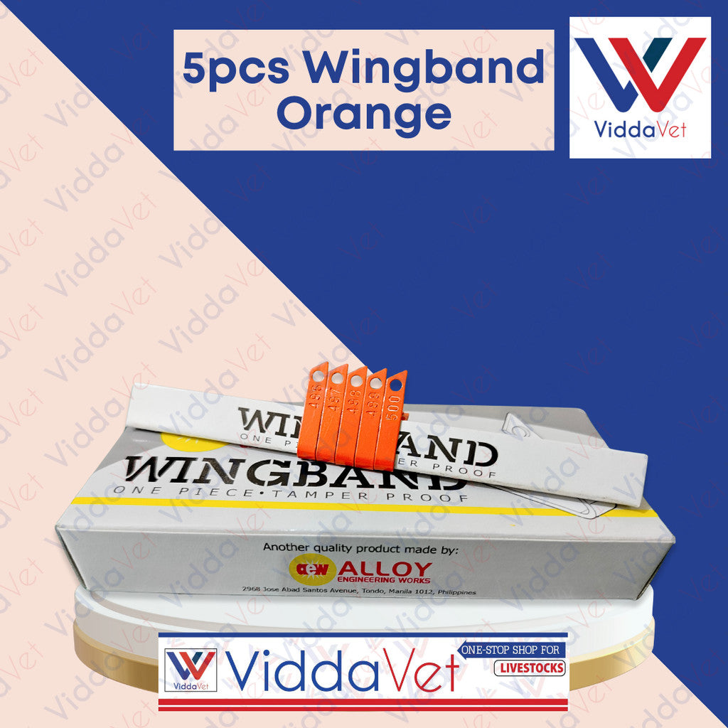 Wing Bands Orange 5pcs