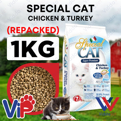 Special Cat Chicken & Turkey 1kg (Repacked)