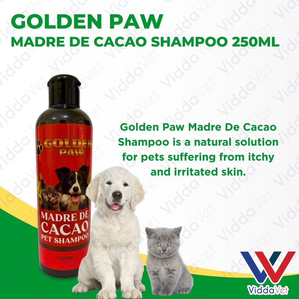 Golden Paw Natural Madre de Cacao Pet Shampoo 250ml