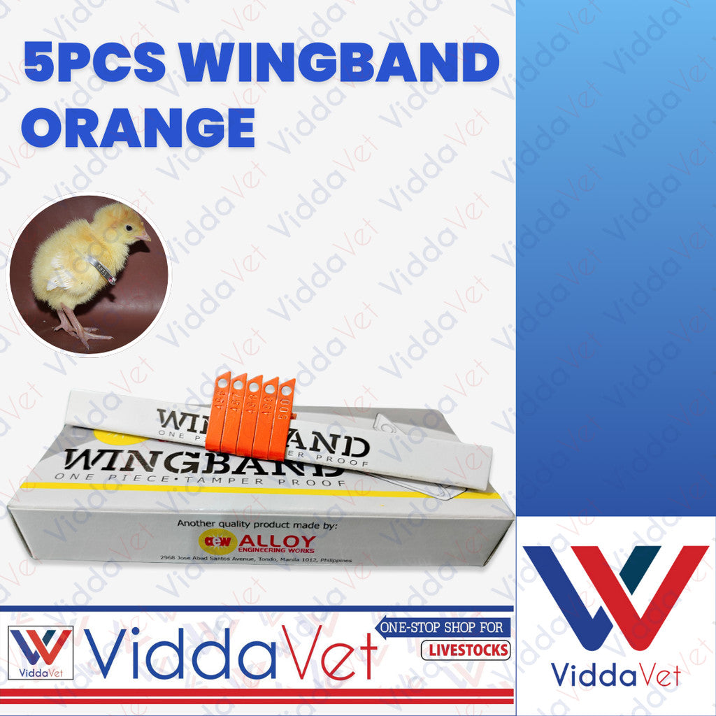 Wing Bands Orange 5pcs
