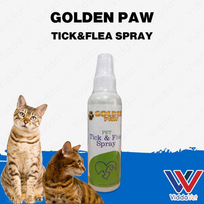 Golden Paw Tick & Flea Spray 150mL