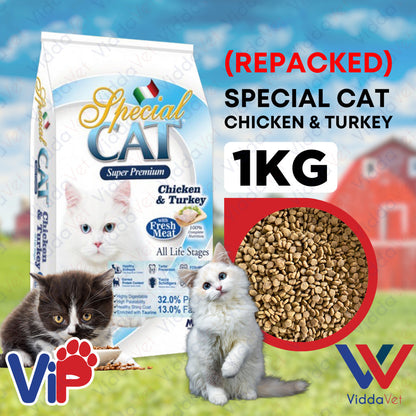 Special Cat Chicken & Turkey 1kg (Repacked)