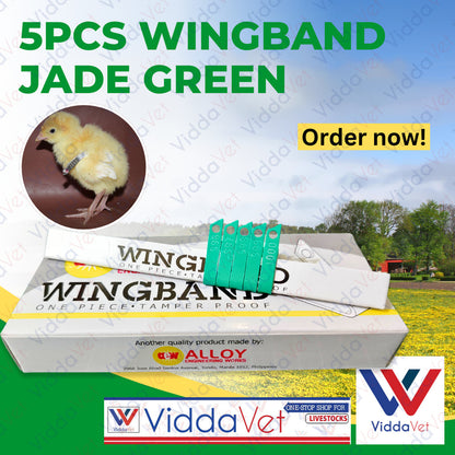 Wing Bands Green 5pcs