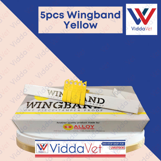 Wing Bands Yellow 5pcs
