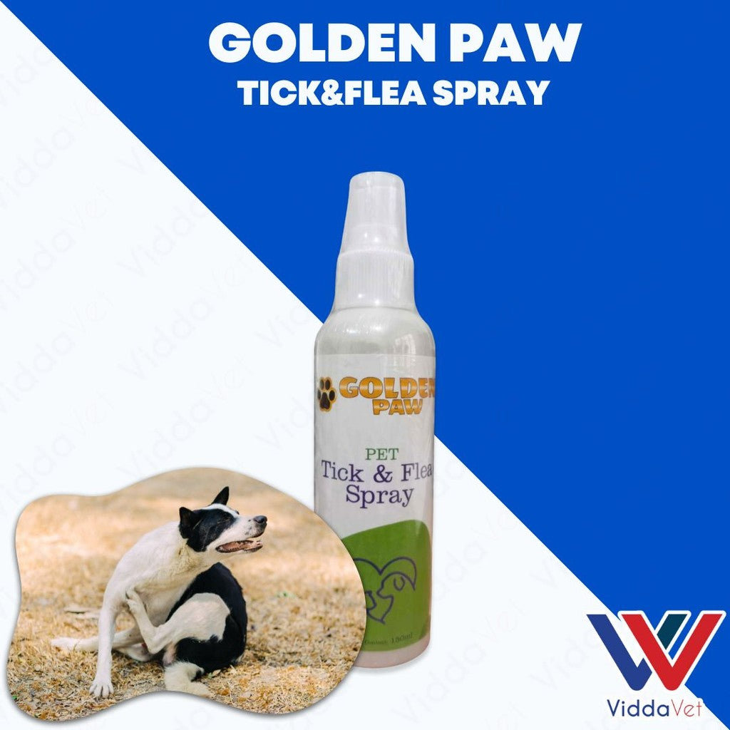 Golden Paw Tick & Flea Spray 150mL