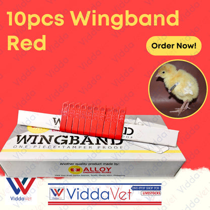 Wing Bands Red 10pcs