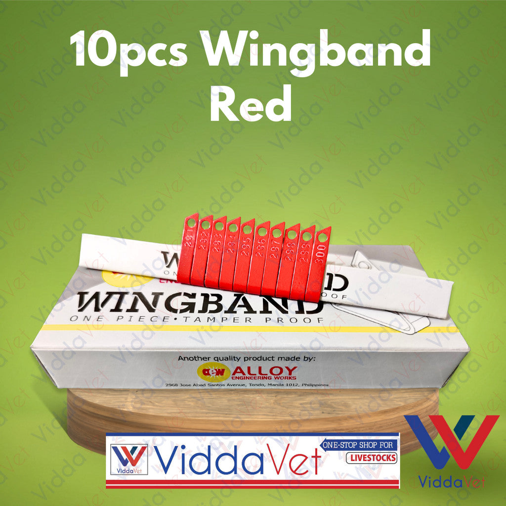 Wing Bands Red 10pcs