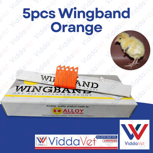 Wing Bands Orange 5pcs