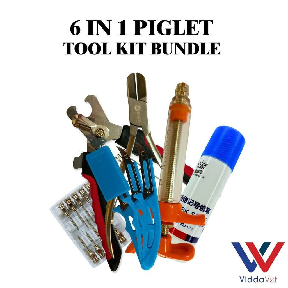 6 in 1 Piglet Tool Kit Bundle - Complete Swine Care Solution | Viddavet ...