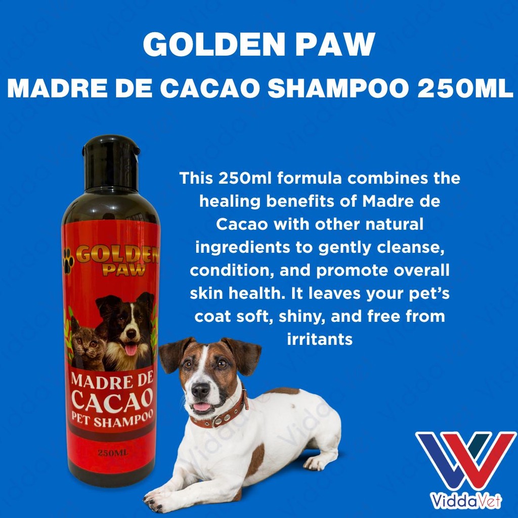Golden Paw Natural Madre de Cacao Pet Shampoo 250ml