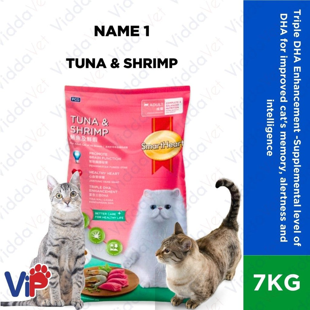 SmartHeart Adult and Kitten Cat Food Tuna and Shrimp 7kg