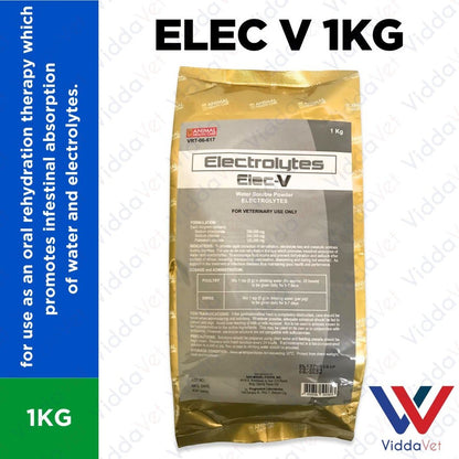 ELEC-V 1KG Electrolytes for Livestock, Supporting Energy and Vitality for Animals