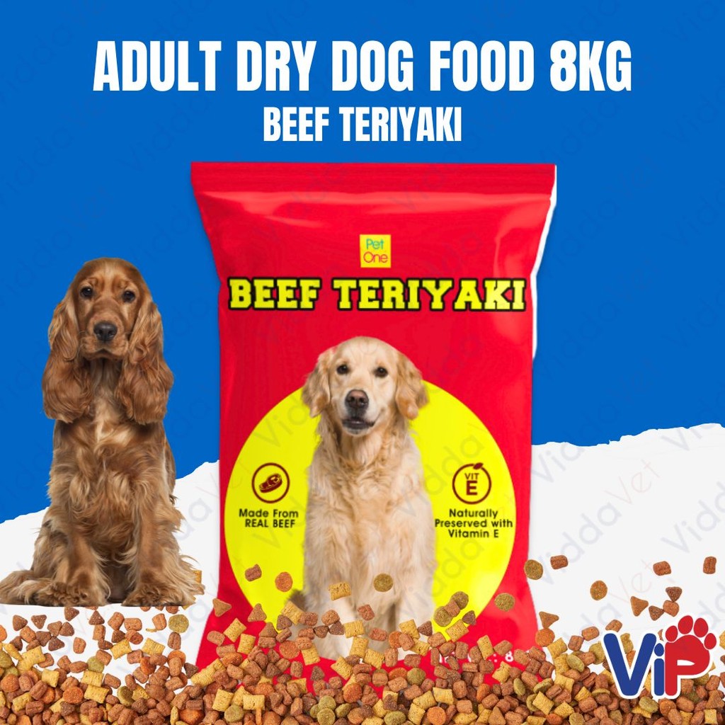 Adult Dry Dog Food Beef Teriyaki 8kg