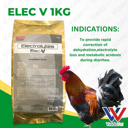 ELEC-V 1KG Electrolytes for Livestock, Supporting Energy and Vitality for Animals
