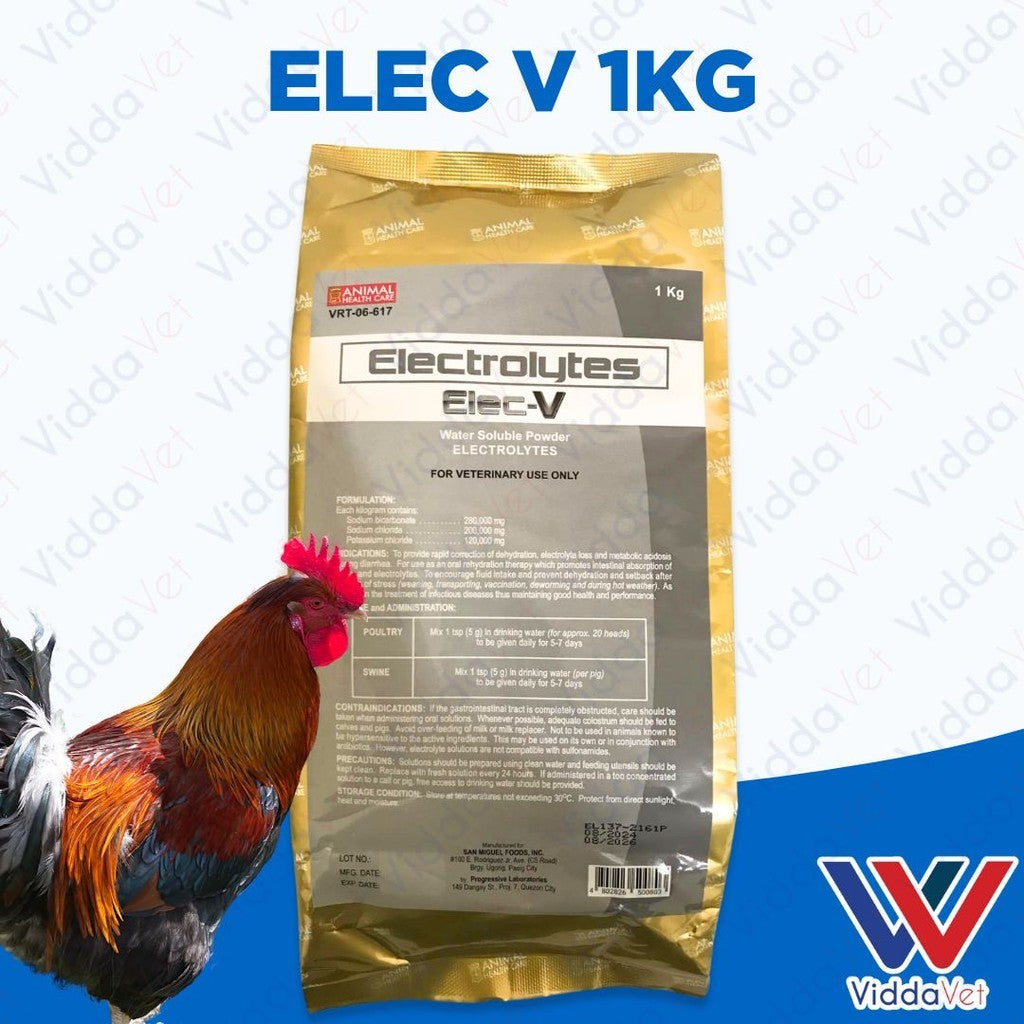 ELEC-V 1KG Electrolytes for Livestock, Supporting Energy and Vitality for Animals