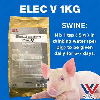 ELEC-V 1KG Electrolytes for Livestock, Supporting Energy and Vitality for Animals