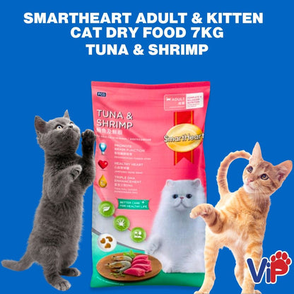 SmartHeart Adult and Kitten Cat Food Tuna and Shrimp 7kg