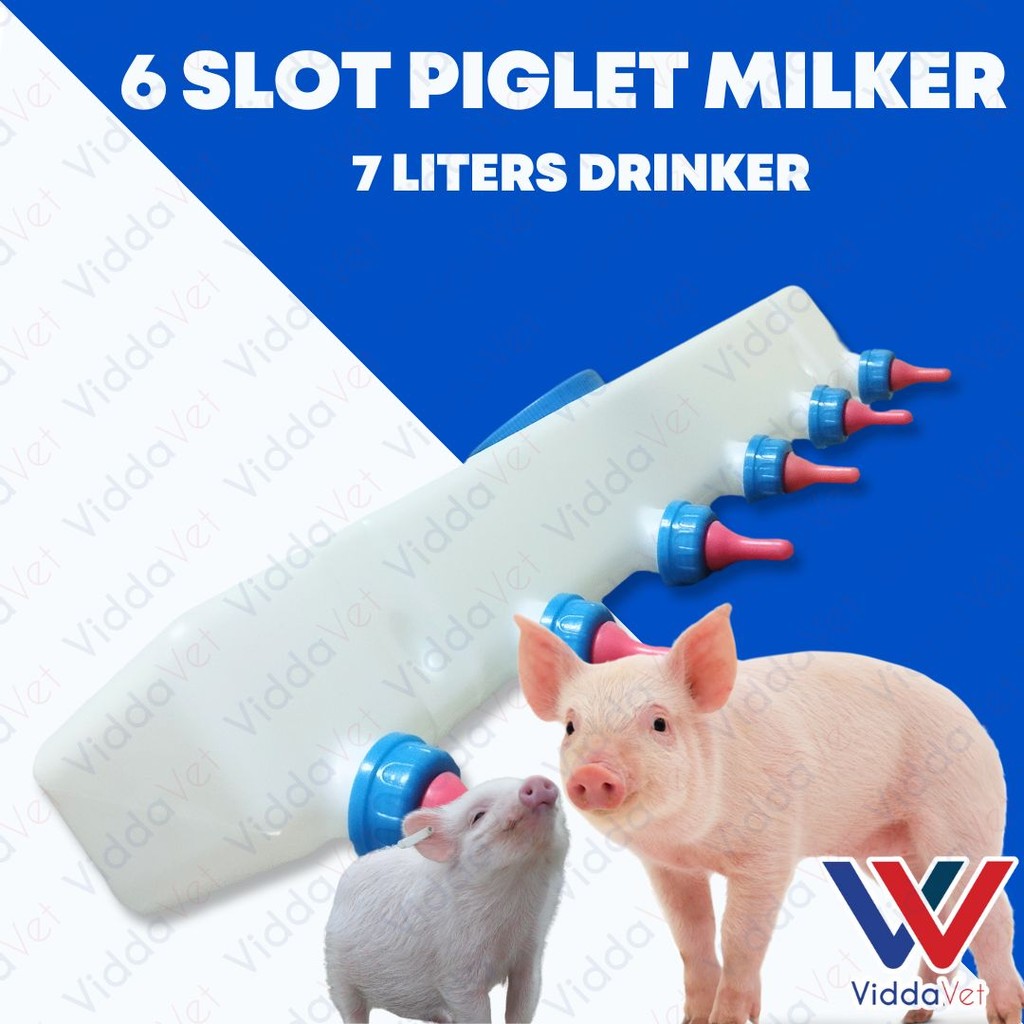 6-Slot Piglet & Goat Milker Machine 7L