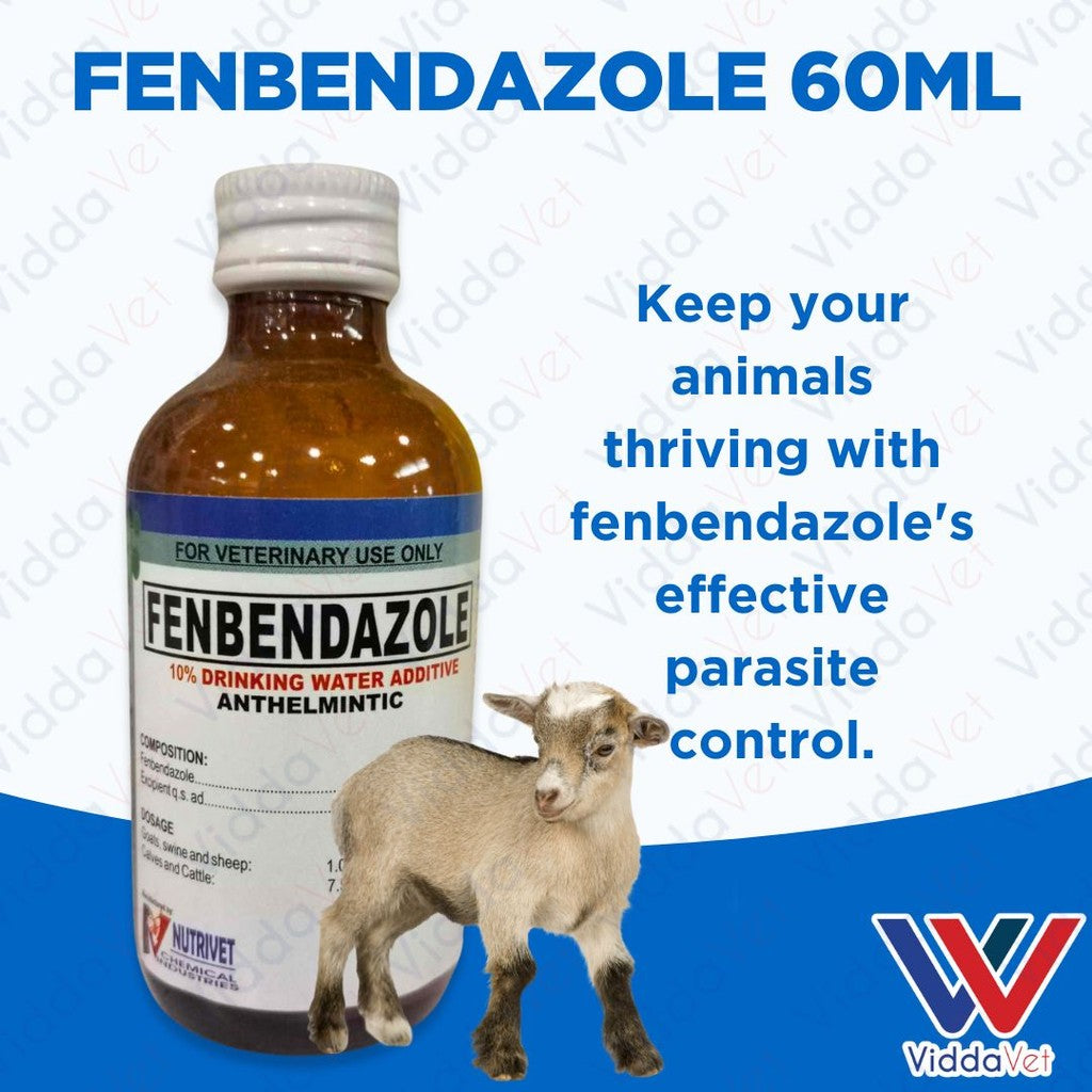 Fenbendazole 10% 60ml - Professional Liquid Dewormer | Viddavet Trading