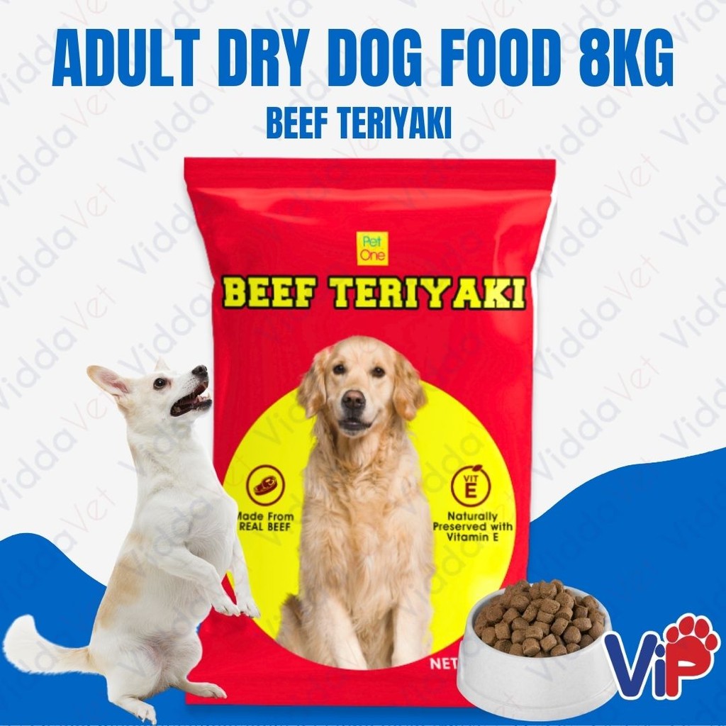 Adult Dry Dog Food Beef Teriyaki 8kg