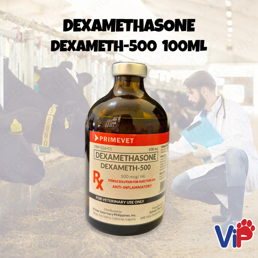 Dexameth-500 Dexamethasone 100ML - Professional Farm Animal Medication ...
