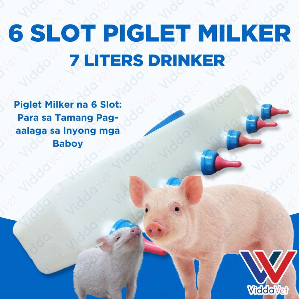 6-Slot Piglet & Goat Milker Machine 7L