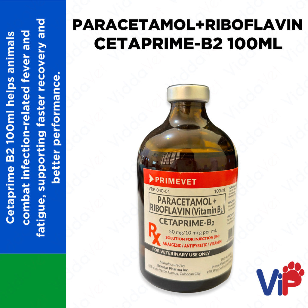 Cetaprime - B2 Paracetamol Riboflavin  B2 100ML