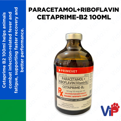 Cetaprime - B2 Paracetamol Riboflavin  B2 100ML