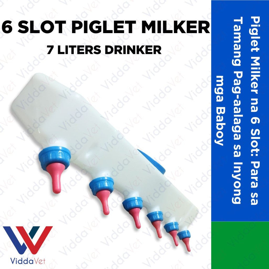 6-Slot Piglet & Goat Milker Machine 7L