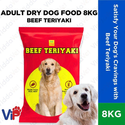 Adult Dry Dog Food Beef Teriyaki 8kg