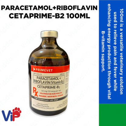 Cetaprime - B2 Paracetamol Riboflavin  B2 100ML