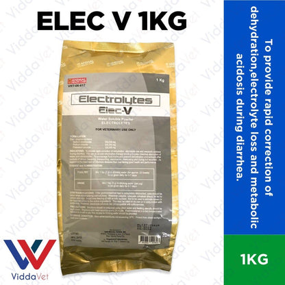 ELEC-V 1KG Electrolytes for Livestock, Supporting Energy and Vitality for Animals