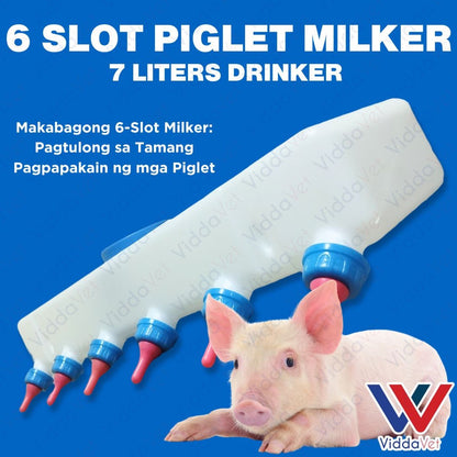 6-Slot Piglet & Goat Milker Machine 7L