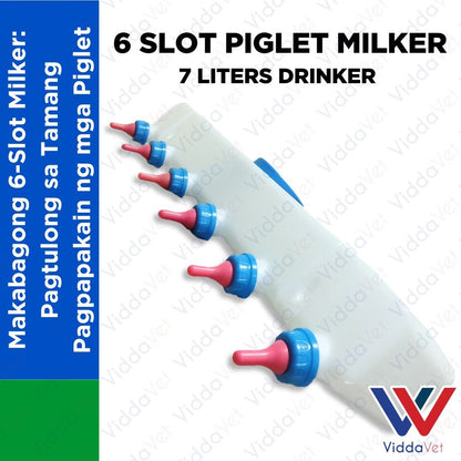 6-Slot Piglet & Goat Milker Machine 7L