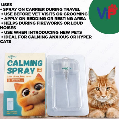 Cat Calming Spray 40ml Anxiety Relief Spray for Cats