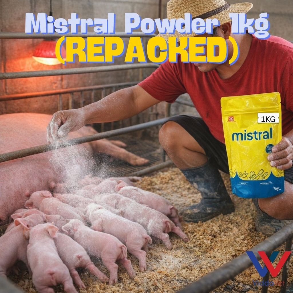 Mistral Drying Powder 1kg Repacked for Newborn Animals Body Drying Powder