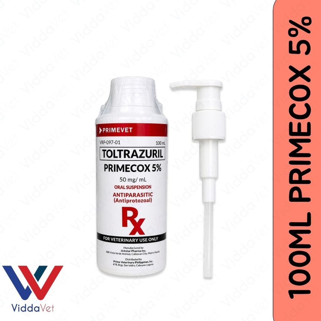 Primecox 5% 100ml Toltrazuril for Piglets and Calves Growth Support