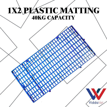 1x2 Plastic Mattings for Flooring Para sa Poultry House color blue/white/red up to 40kgs capacity