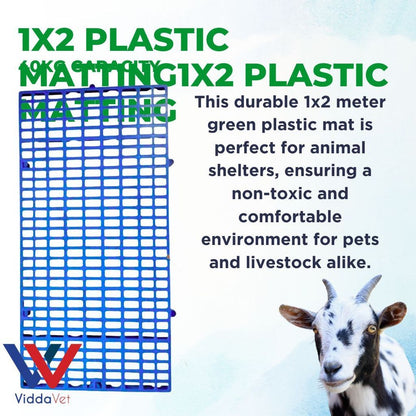 1x2 Plastic Mattings for Flooring Para sa Poultry House color blue/white/red up to 40kgs capacity