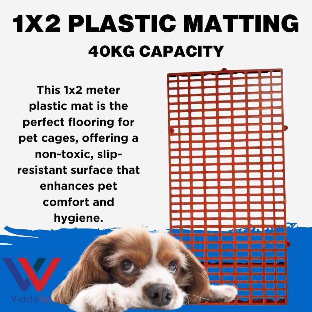 Matibay na 1x2 Plastic Mattings Pang Kulungan ng Baboy, Manok, at Pusa color red/blue/white
