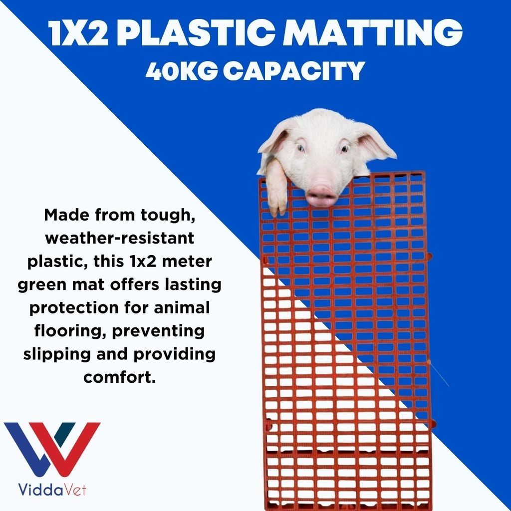 Matibay na 1x2 Plastic Mattings Pang Kulungan ng Baboy, Manok, at Pusa color red/blue/white