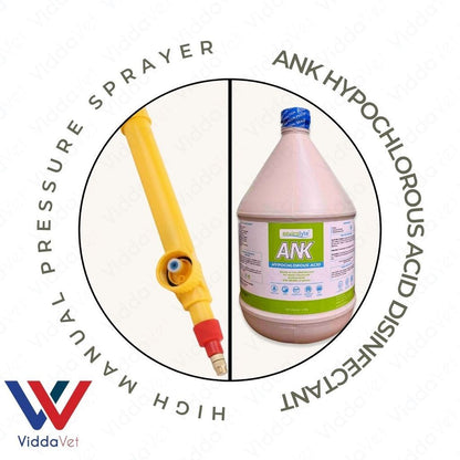 ANK Disinfectant for Daily Cleaning with Hand Sprayer