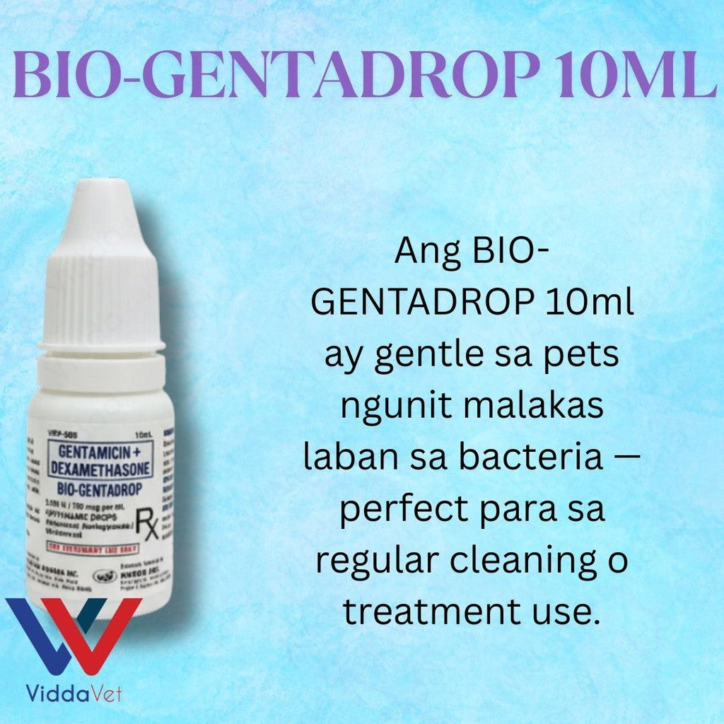 Bio Gentadrop 10ml Ear Cleaner and Eye Relief for Pets