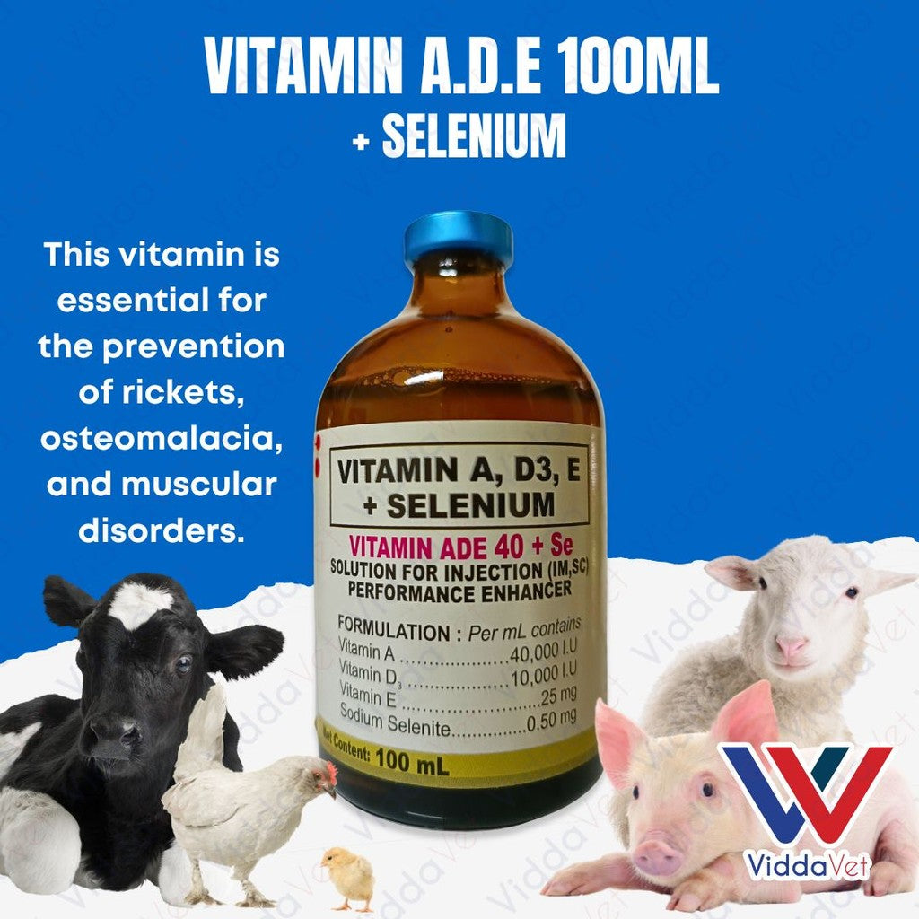 Nutrivet ADE + Selenium 100ml for Pets Vitamin Supplement for Better Health for Animals