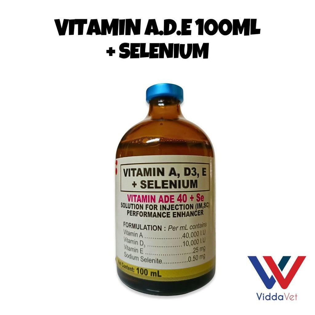Nutrivet ADE + Selenium 100ml for Pets Vitamin Supplement for Better Health for Animals