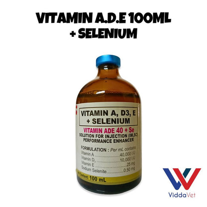 Nutrivet ADE + Selenium 100ml for Pets Vitamin Supplement for Better Health for Animals
