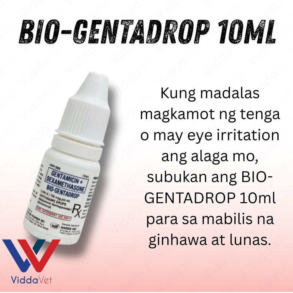 Bio Gentadrop 10ml Ear Cleaner and Eye Relief for Pets