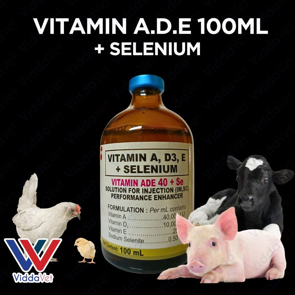 Nutrivet ADE + Selenium 100ml for Pets Vitamin Supplement for Better Health for Animals